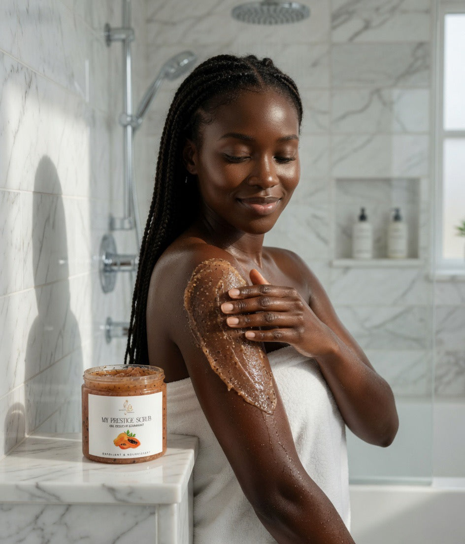 GEL DOUCHE ÉCLAIRCISSANT GOMMANT